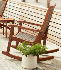 L.L.Bean New | Wicker Eucalyptus Rocker