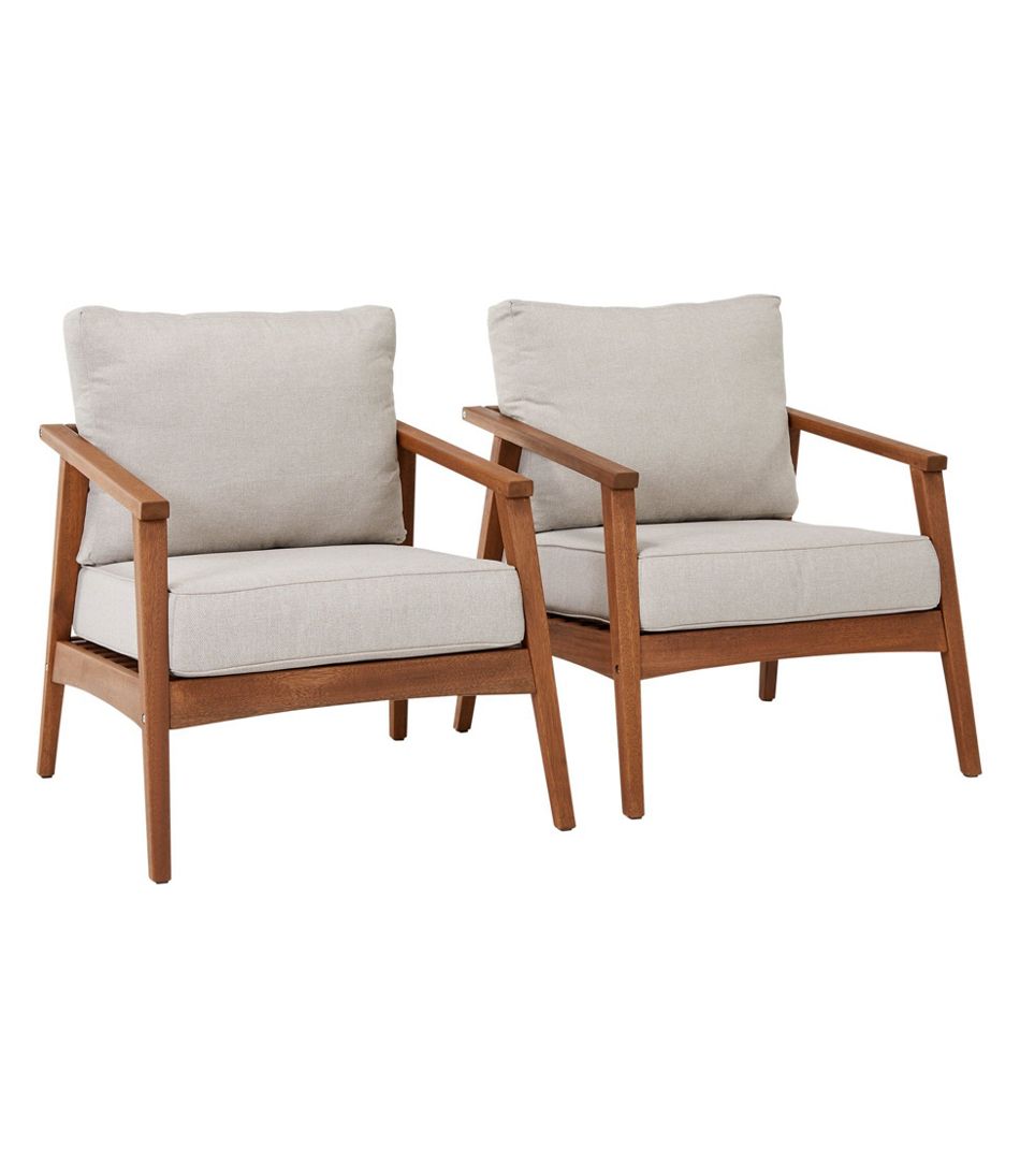 L.L.Bean Online | Eucalyptus Patio Chair, Set of Two