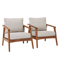 L.L.Bean Online | Eucalyptus Patio Chair, Set of Two