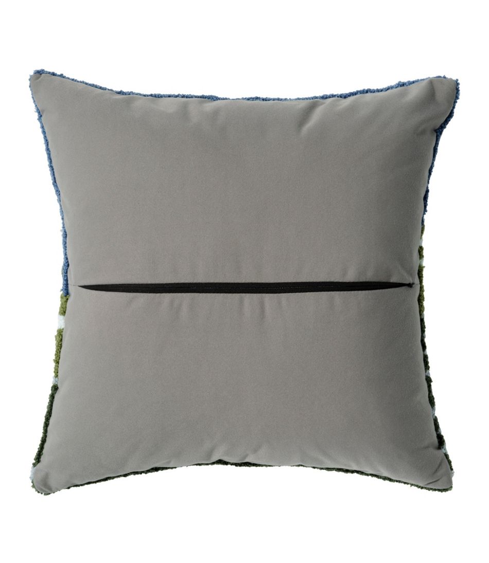 L.L.Bean Sale | Indoor/Outdoor Hooked Pillow, Frosted Trees