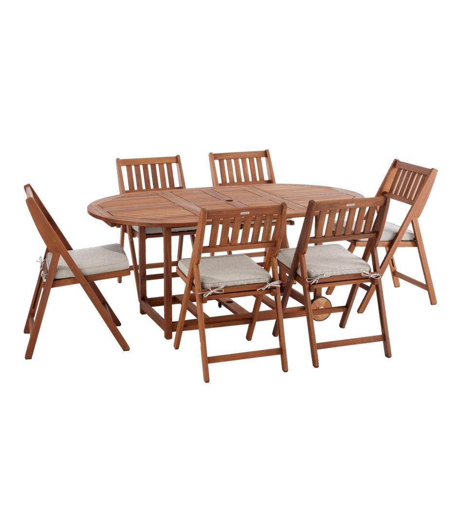 L.L.Bean On Sale | Eucalyptus Storage 7-Piece Dining Set