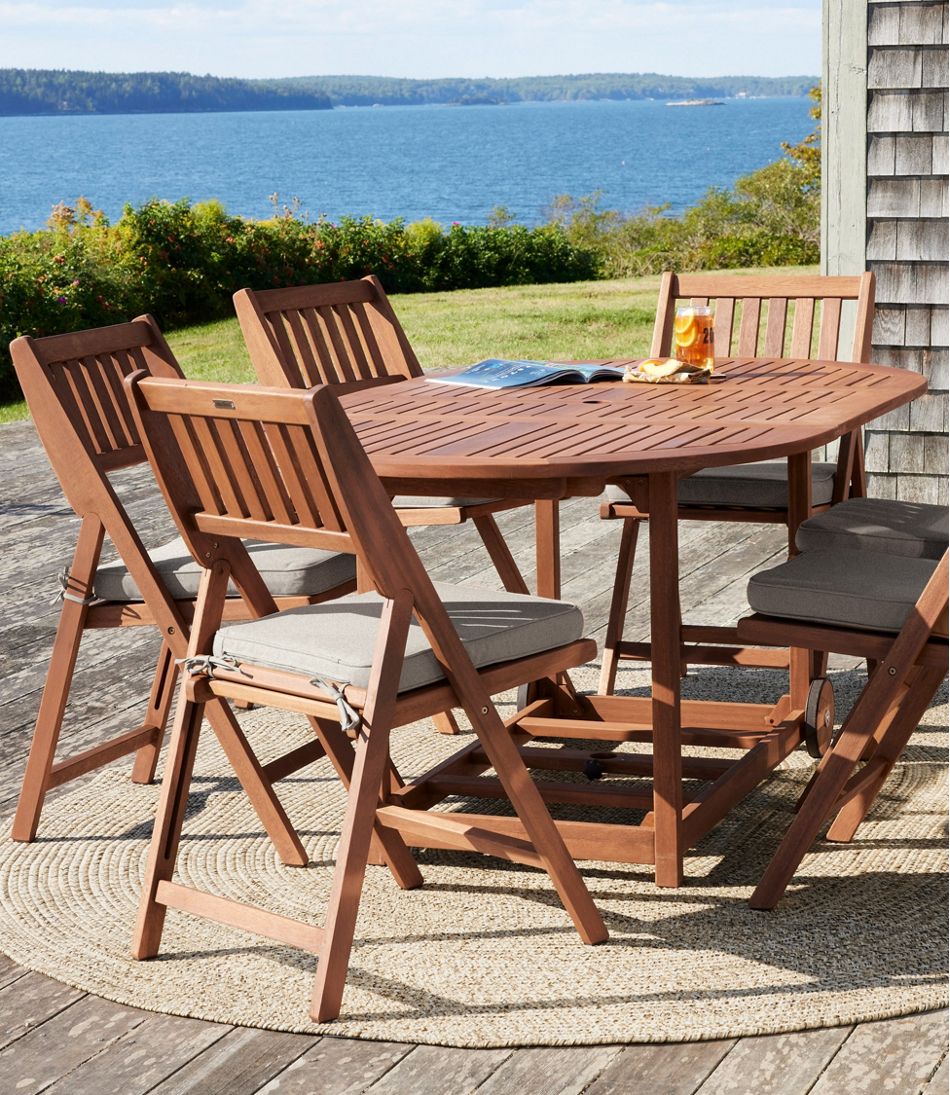 L.L.Bean On Sale | Eucalyptus Storage 7-Piece Dining Set