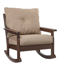 L.L.Bean For Sale | All-Weather Patio Rocker with Textured Cushion, Mahogany