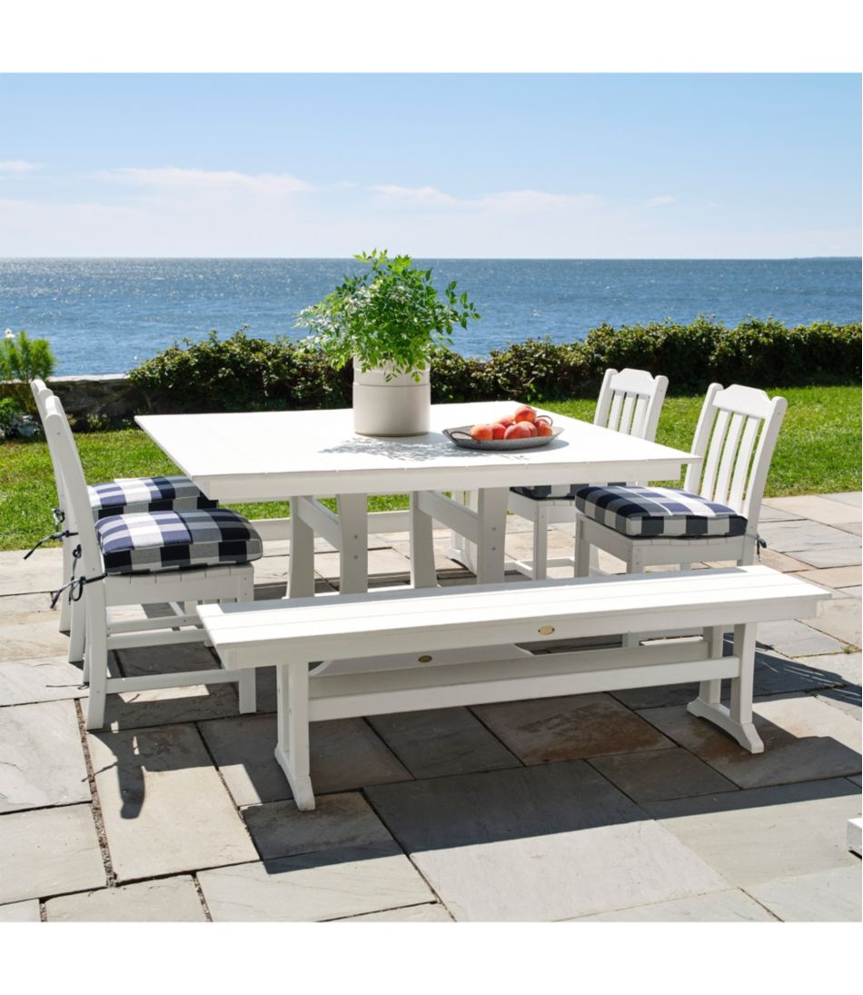 L.L.Bean Online | All-Weather Farmhouse Table, Square, 8-Person