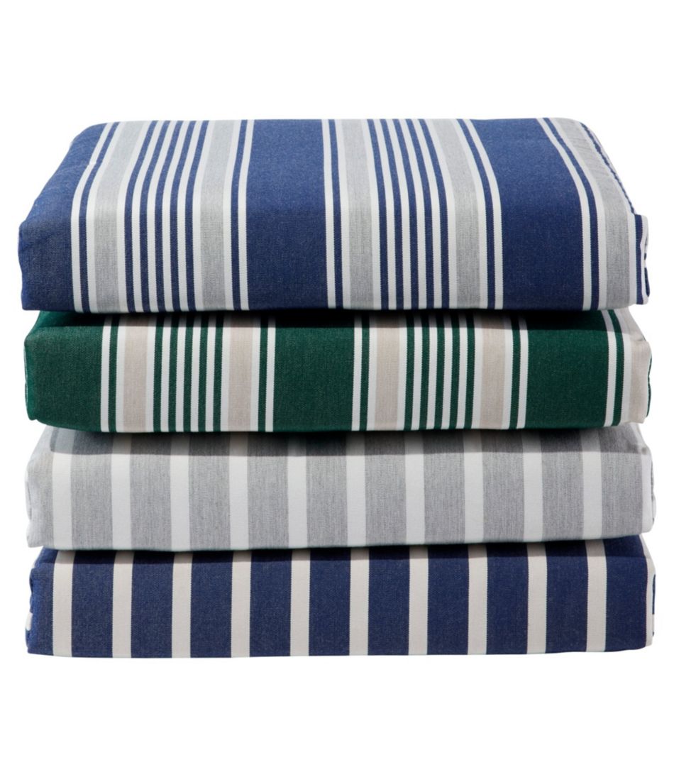 L.L.Bean Sale | Casco Bay Cushion for All-Weather Armless/Folding Chair, Stripe