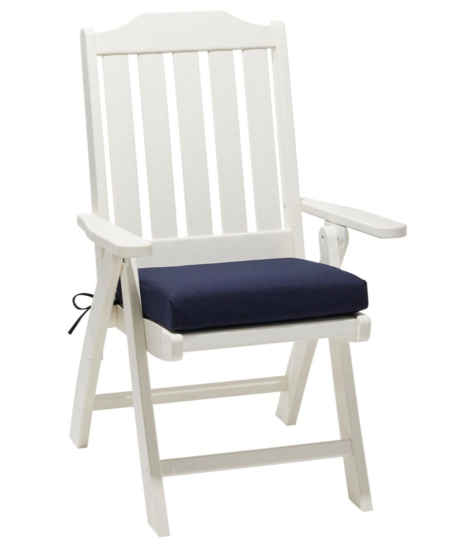 L.L.Bean New | All Weather Folding/Armless Chair Textured Cushion