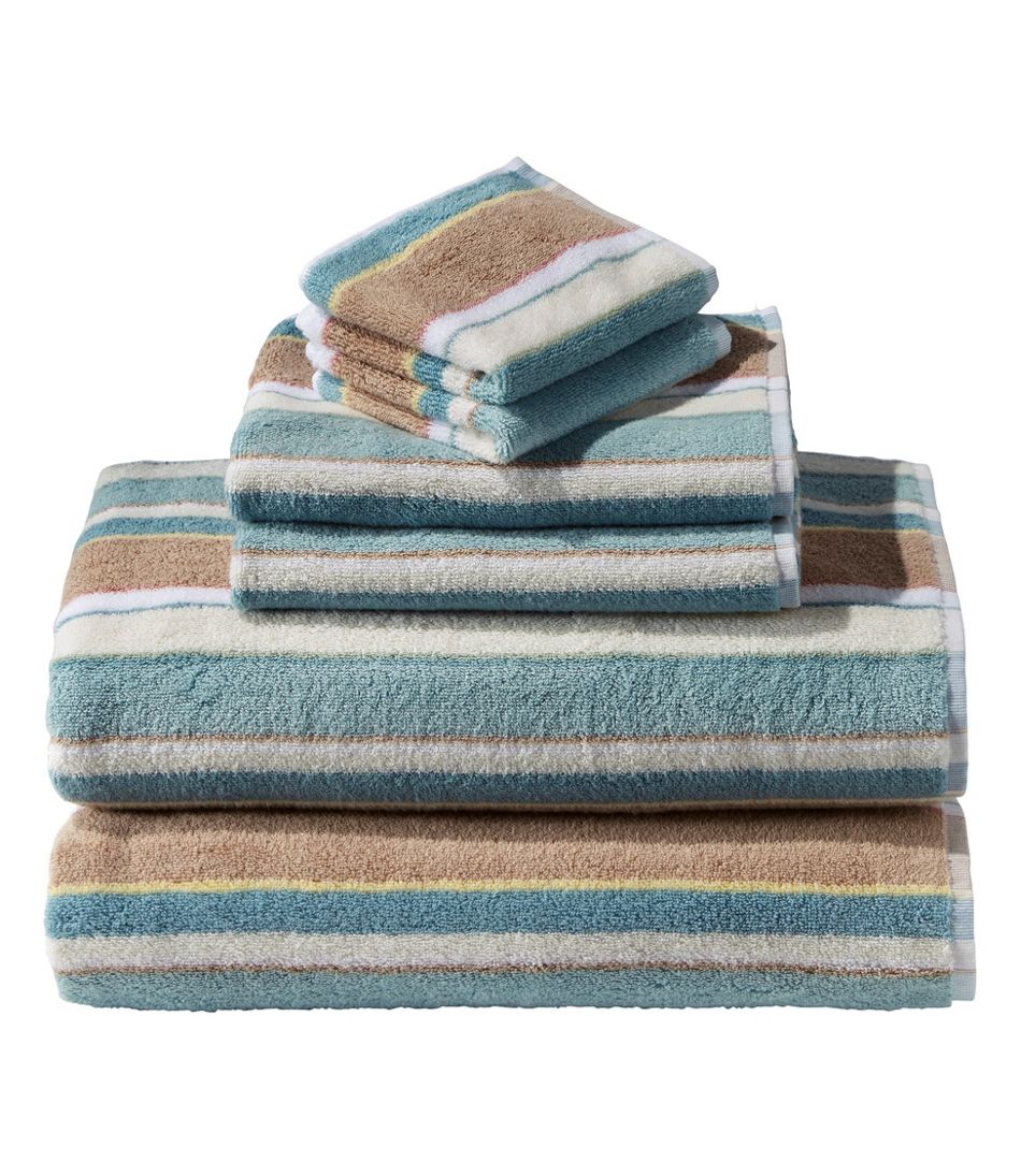 L.L.Bean Outlet | Bean's Organic Cotton Towel Set, Stripe
