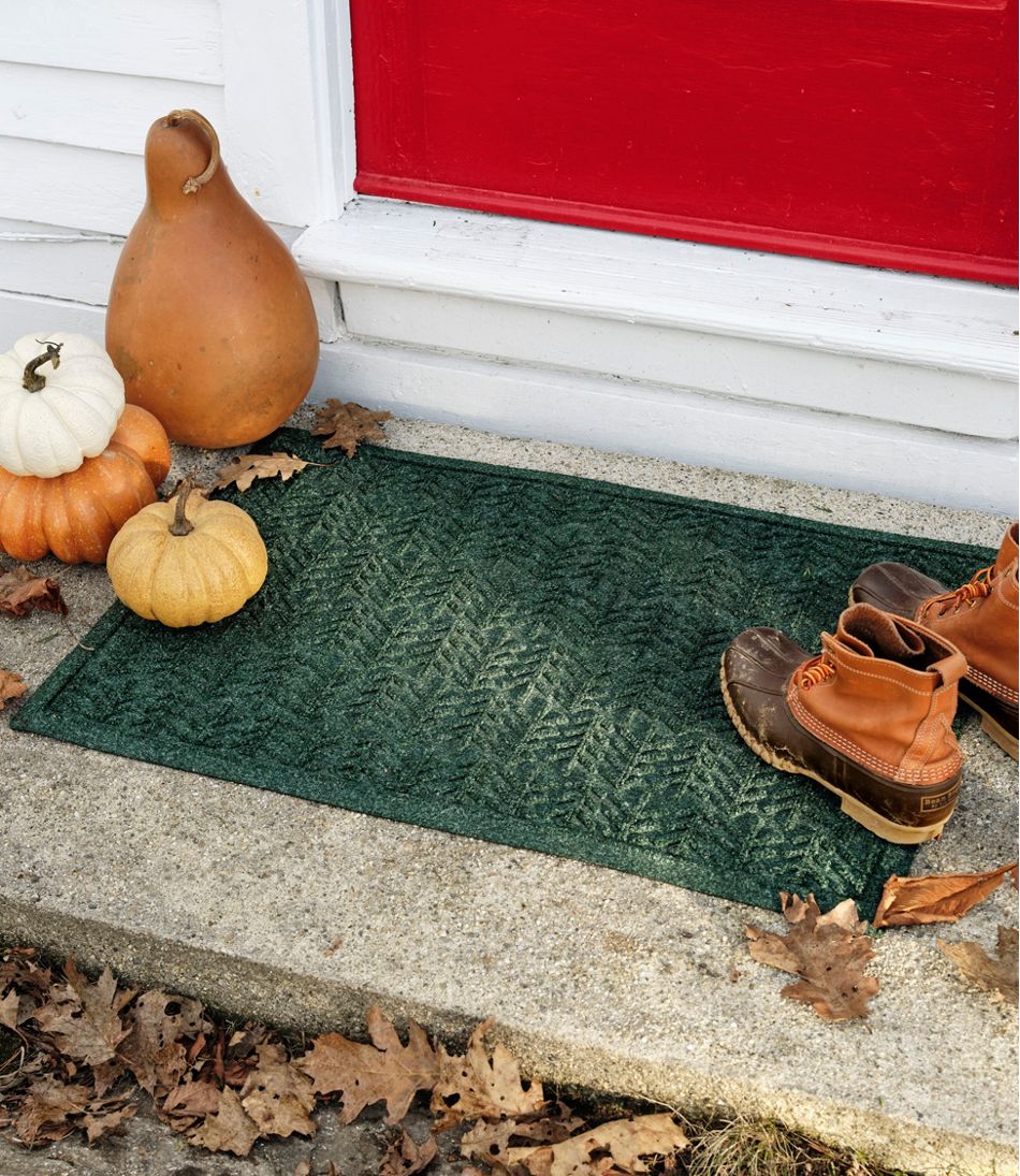 L.L.Bean Online | Everyspace Recycled Waterhog Doormat, Trees