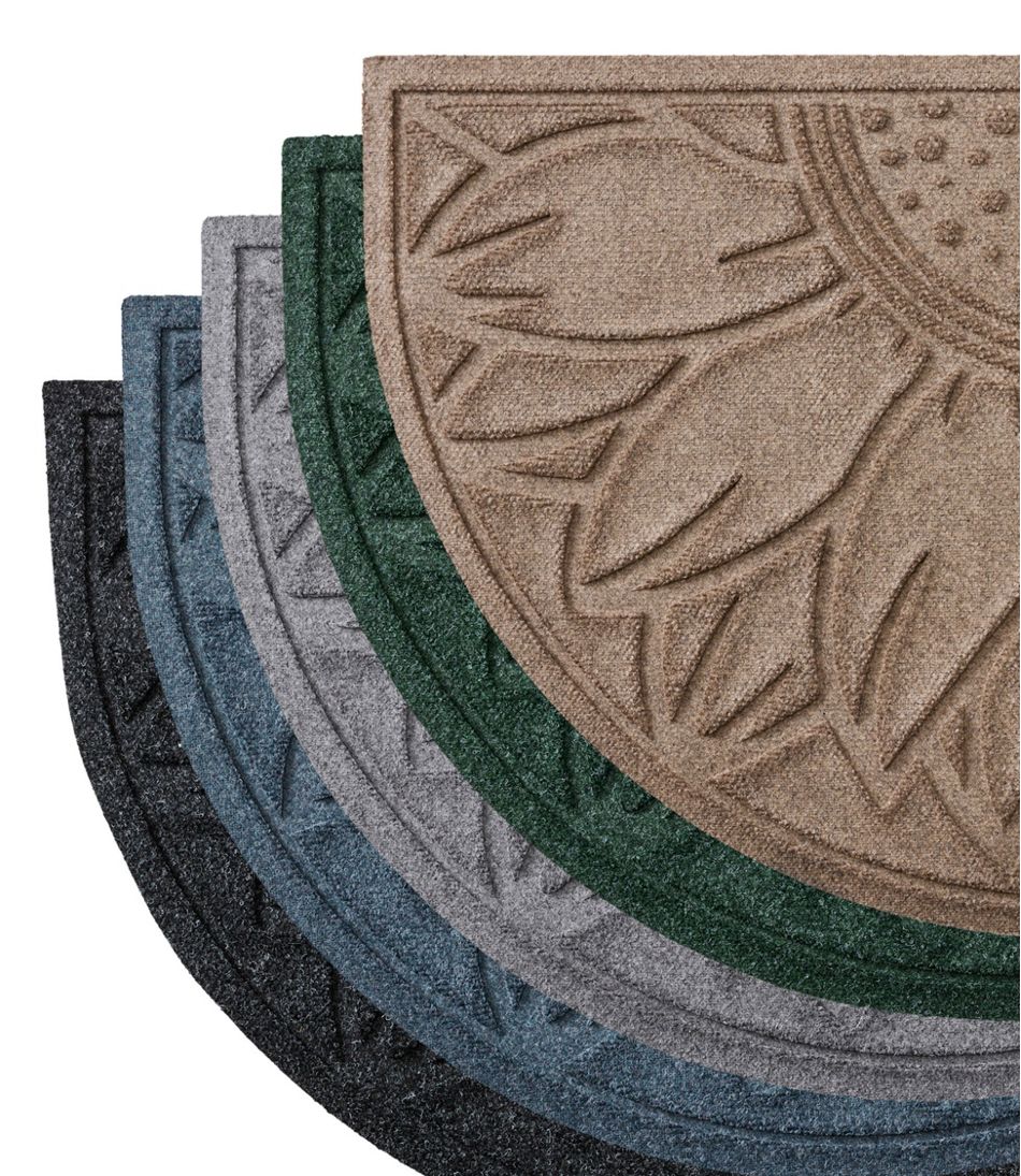 L.L.Bean Outlet | Everyspace Recycled Waterhog Doormat, Half Round, Sunflower