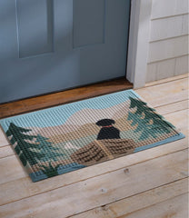 L.L.Bean On Sale | Printed Recycled Waterhog Doormat, Row Boats