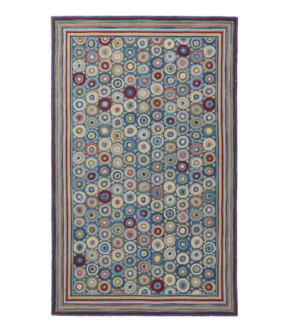 L.L.Bean New | Bean's Wool Hooked Rug, Coins