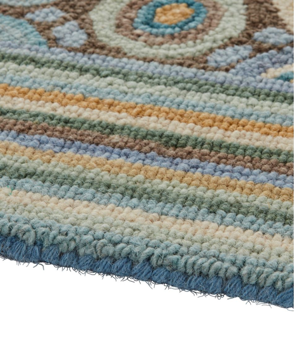 L.L.Bean New | Bean's Wool Hooked Rug, Coins