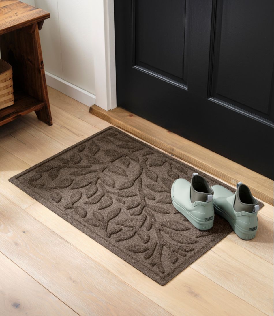 L.L.Bean Discount | Heavyweight Recycled Waterhog Doormat, Woodland Leaf
