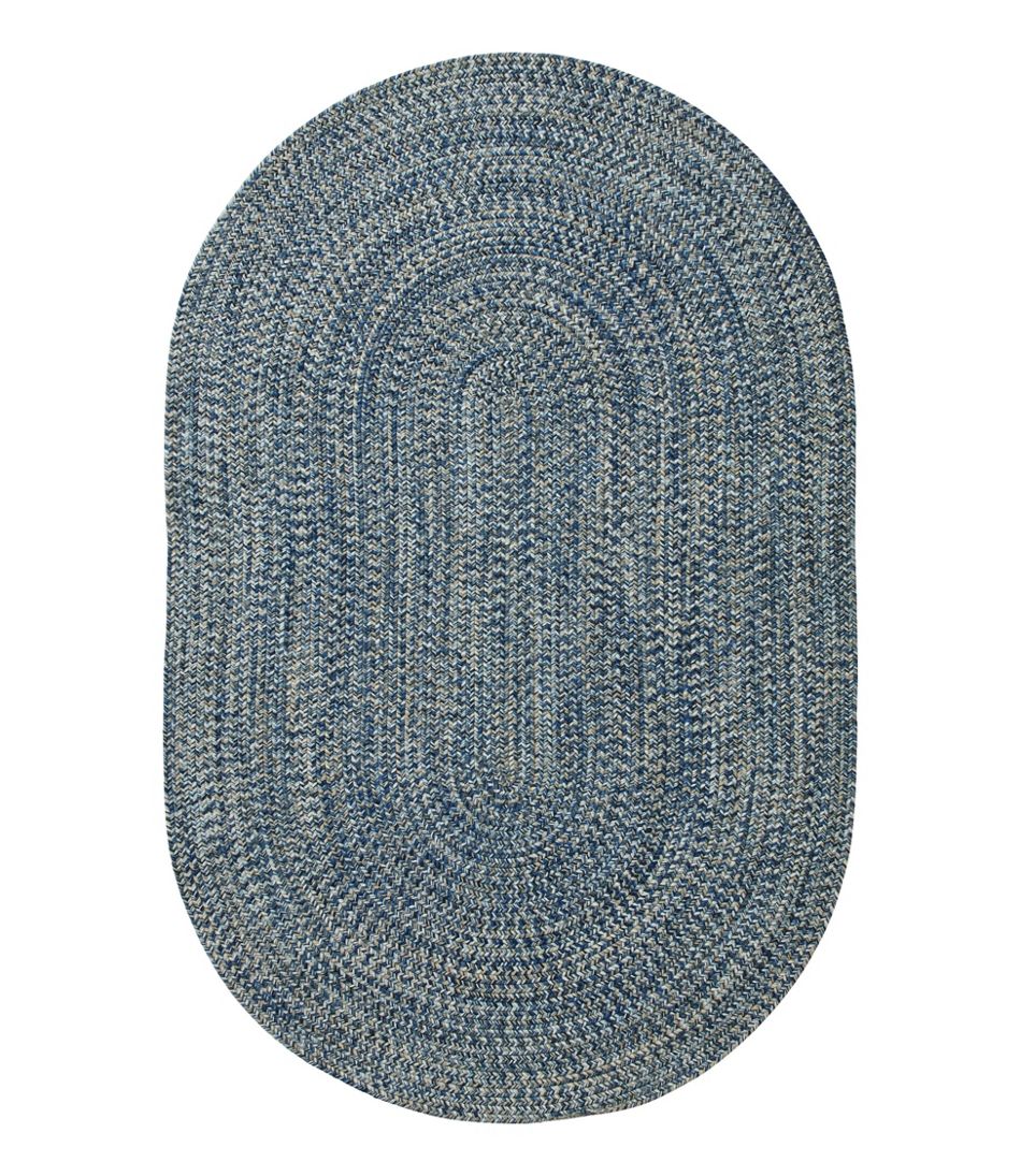 L.L.Bean Outlet | All-Weather Braided Rug, Concentric Pattern Oval
