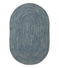 L.L.Bean Outlet | All-Weather Braided Rug, Concentric Pattern Oval