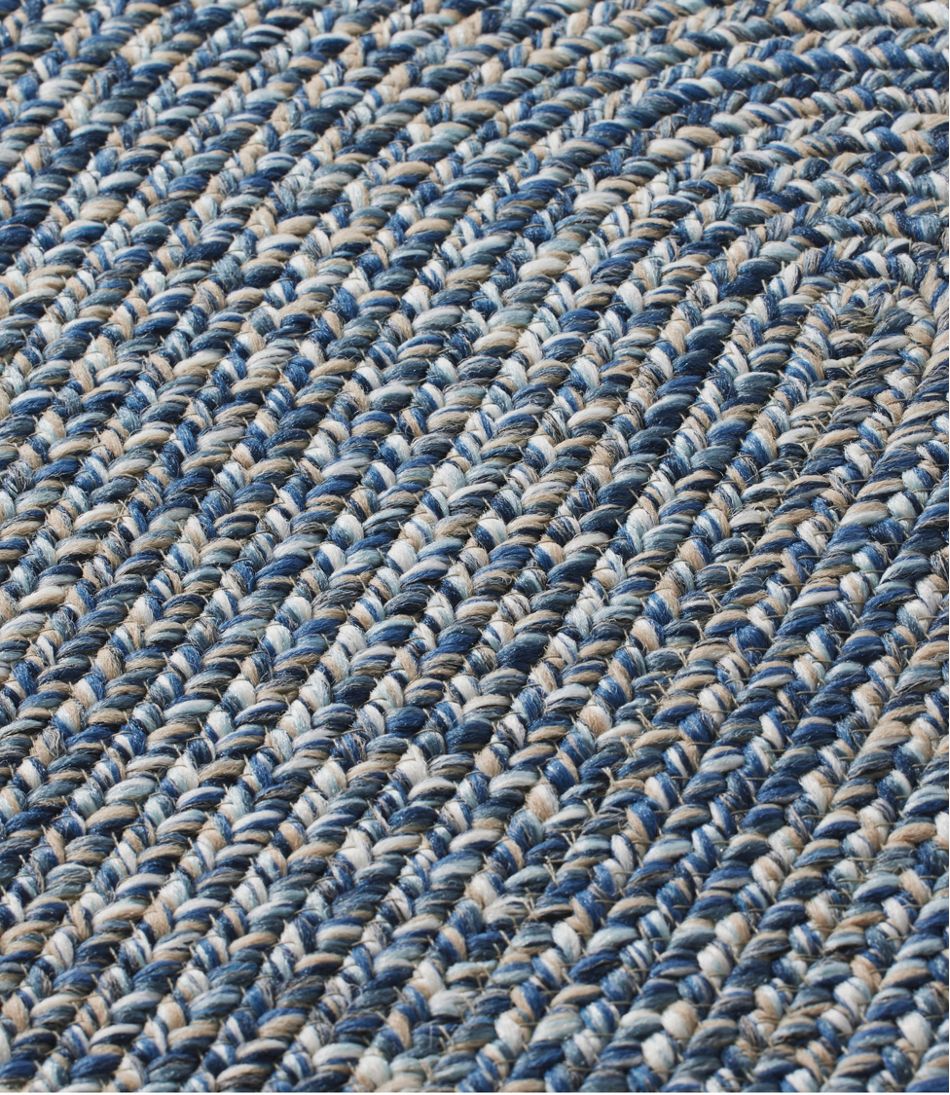L.L.Bean Outlet | All-Weather Braided Rug, Concentric Pattern Oval