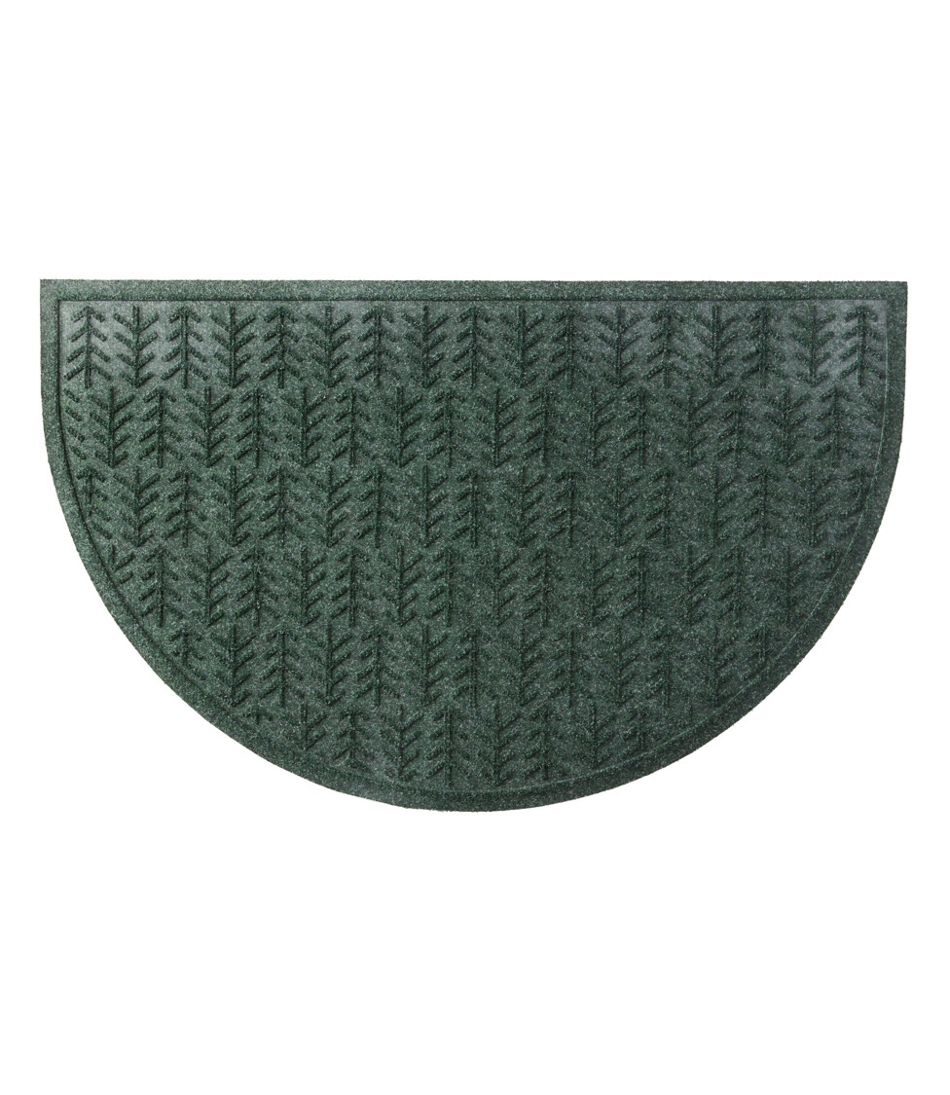 L.L.Bean New | Everyspace Recycled Waterhog Doormat, Half Round, Trees