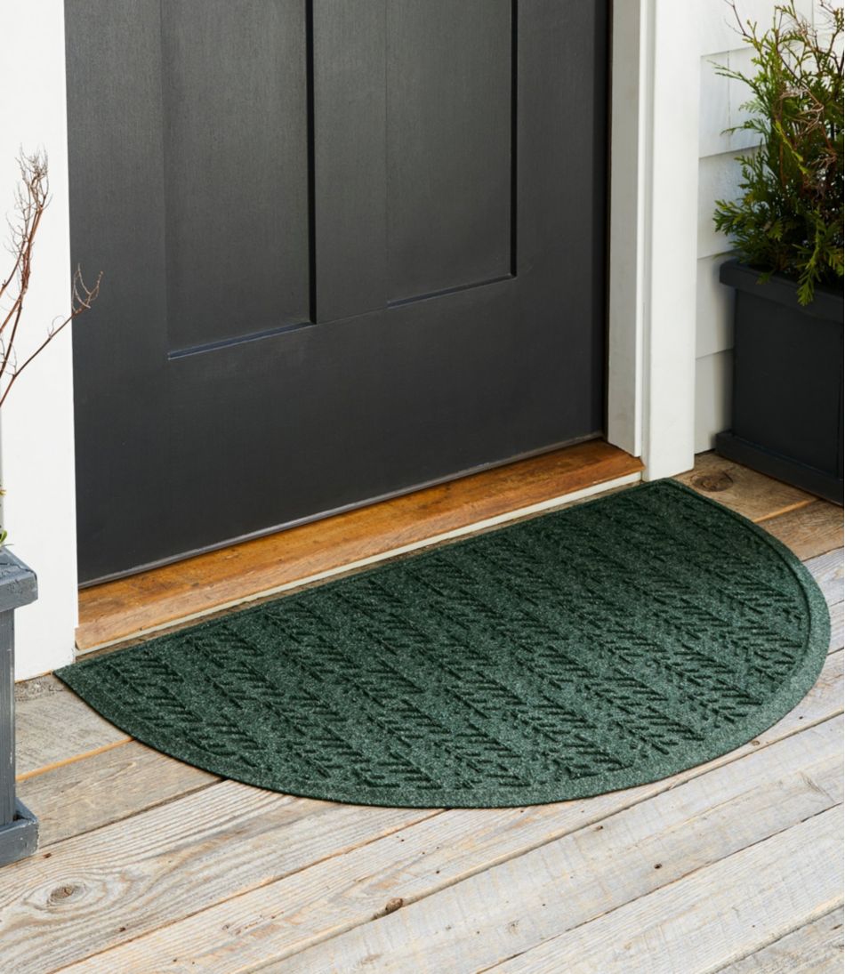 L.L.Bean New | Everyspace Recycled Waterhog Doormat, Half Round, Trees