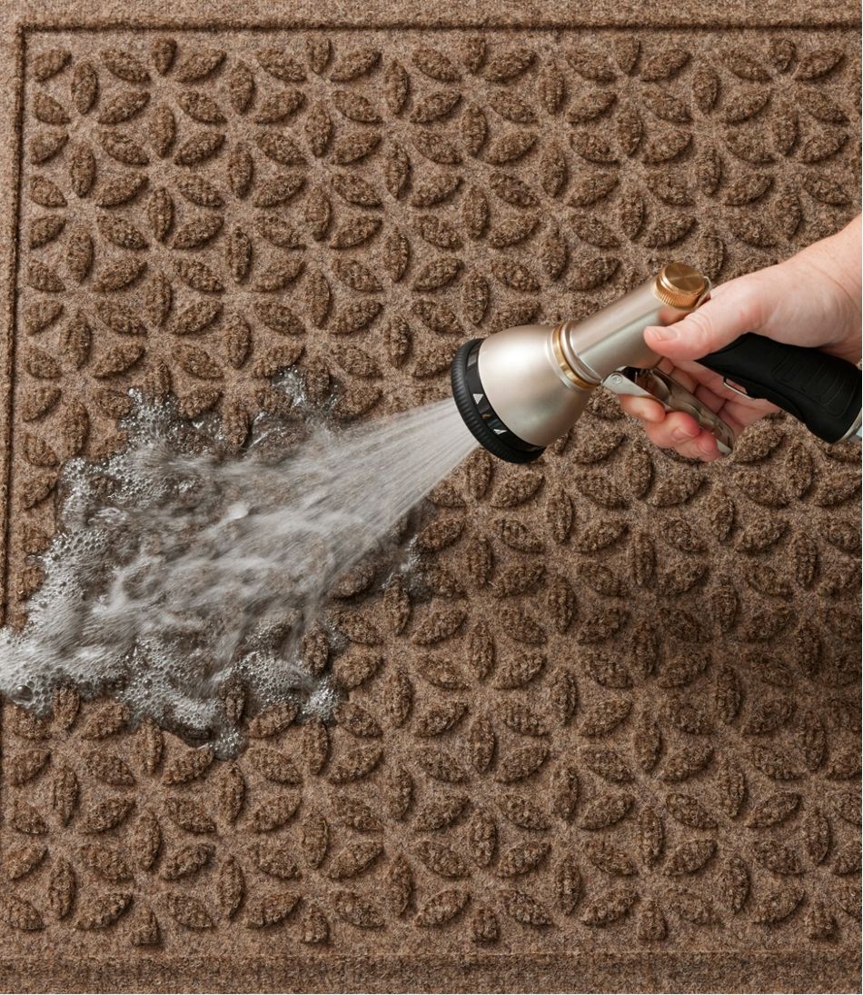 L.L.Bean US | Heavyweight Recycled Waterhog Doormat, Blooming Circles