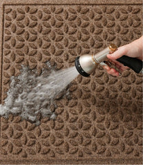 L.L.Bean US | Heavyweight Recycled Waterhog Doormat, Blooming Circles