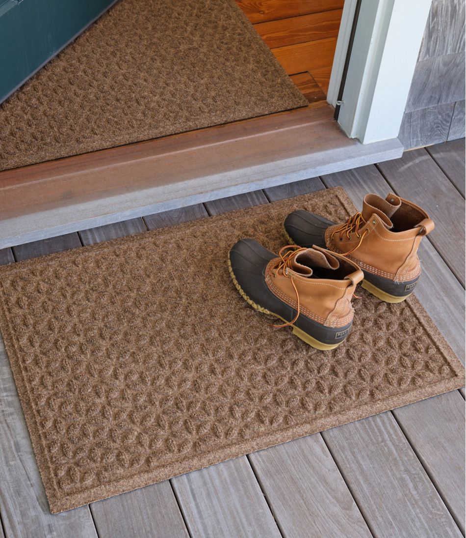 L.L.Bean US | Heavyweight Recycled Waterhog Doormat, Blooming Circles