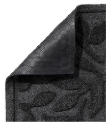 L.L.Bean Online | Heavyweight Recycled Waterhog Doormat, Half Round, Woodland Leaf