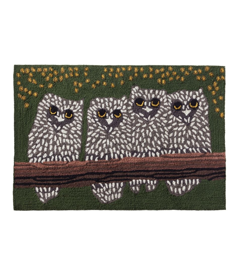 L.L.Bean For Sale | Indoor/Outdoor Vacationland Rug, Owls