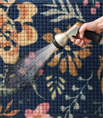 L.L.Bean New | Printed Recycled Waterhog Doormat, Floral