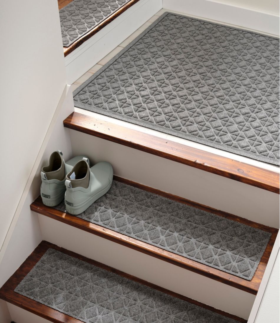 L.L.Bean US | Everyspace Recycled Waterhog Mat, Stair Treads, Set of Four, Tiles