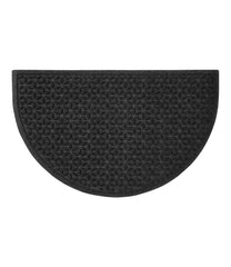 L.L.Bean Online | Heavyweight Recycled Waterhog Doormat, Half Round, Blooming Circles