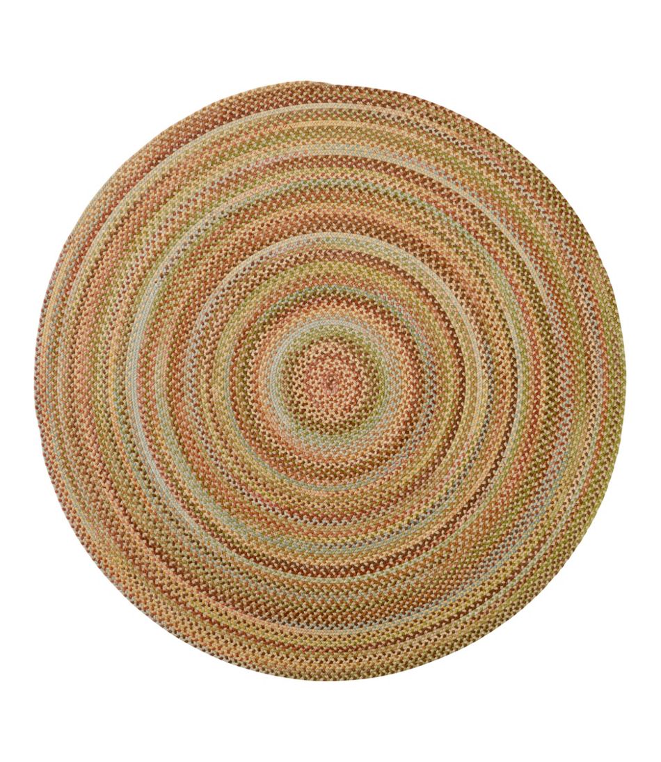 L.L.Bean New | Braided Wool Rug, 6' Diam.