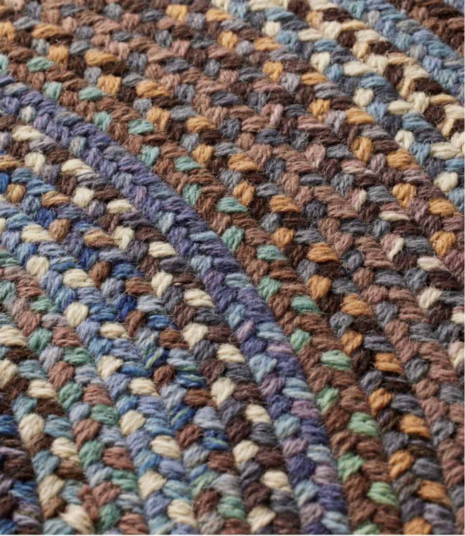 L.L.Bean New | Braided Wool Rug, 6' Diam.