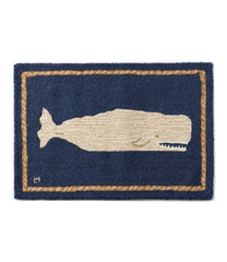L.L.Bean Outlet | Wool Hooked Novelty Rug, Whale