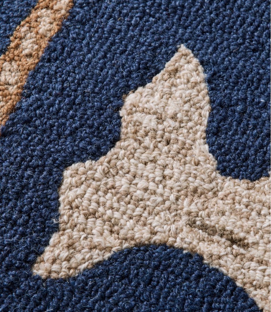 L.L.Bean Outlet | Wool Hooked Novelty Rug, Whale