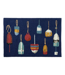 L.L.Bean Sale | Indoor/Outdoor Vacationland Rug, Buoys
