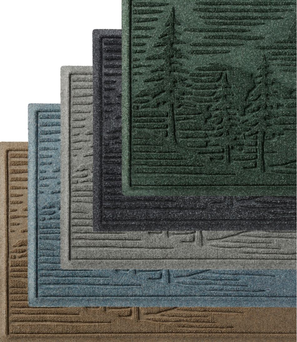 L.L.Bean Sale | Everyspace Recycled Waterhog Wide Doormat, Pine Trees