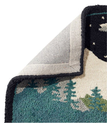 L.L.Bean US | Wool Hooked Novelty Rug, Winter Woods