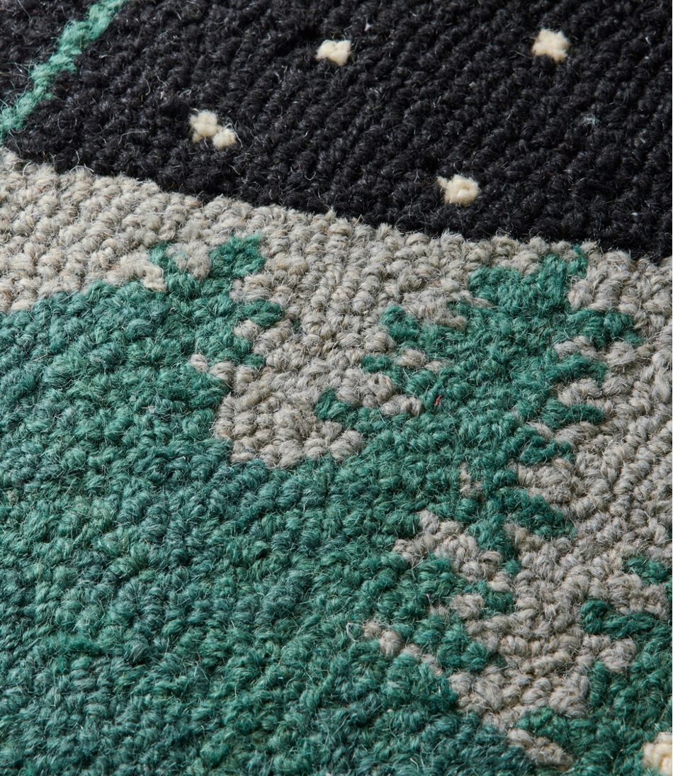 L.L.Bean US | Wool Hooked Novelty Rug, Winter Woods