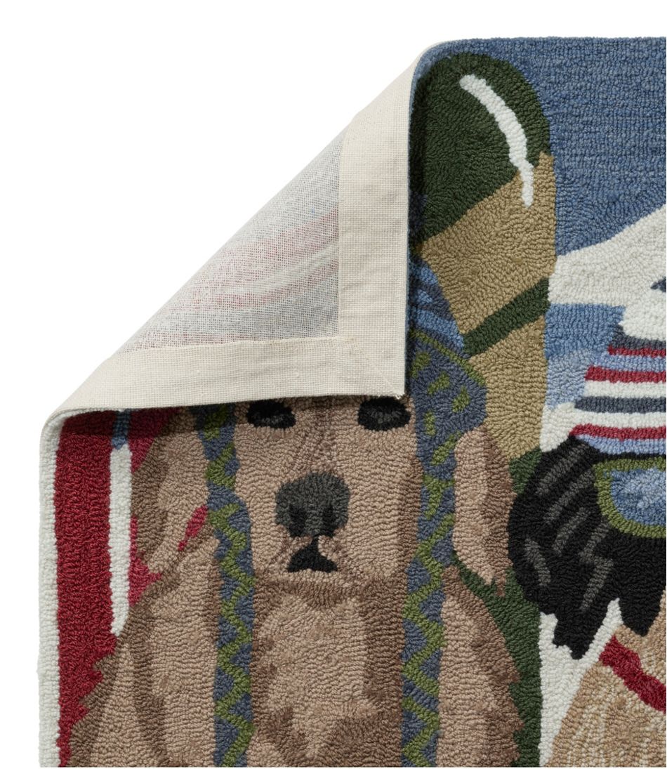 L.L.Bean Online | Indoor/Outdoor Vacationland Runner, Dogs Skiing