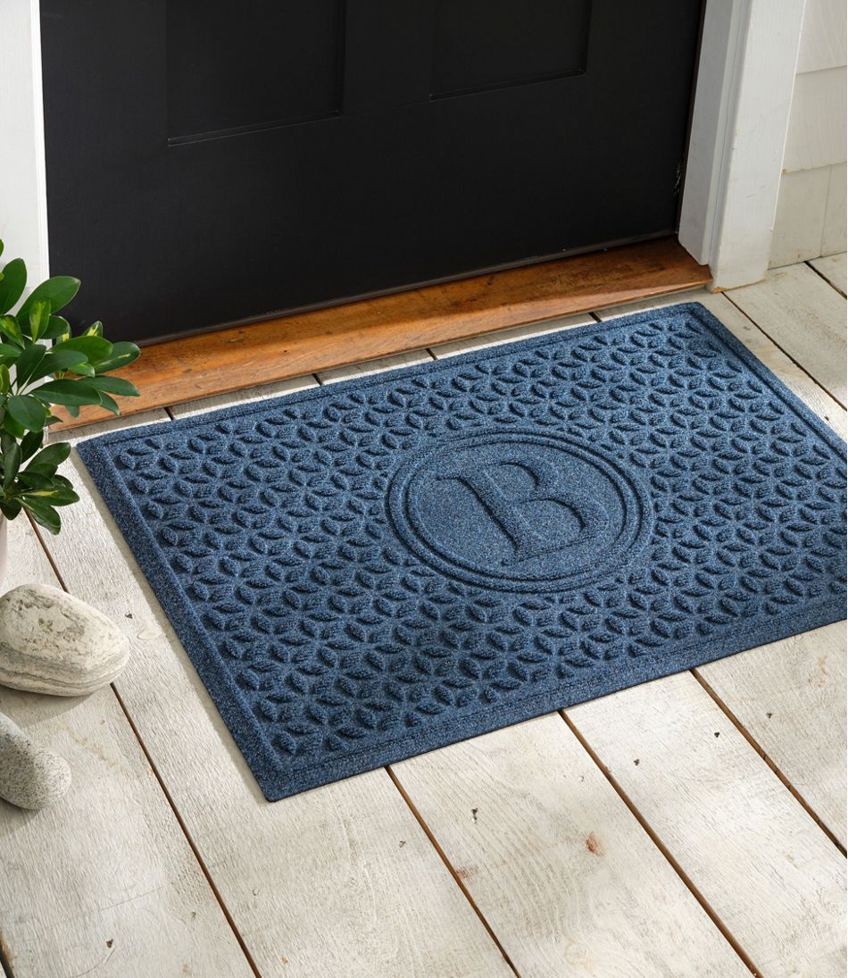 L.L.Bean US | Heavyweight Recycled Waterhog Doormat, Blooming Circles, Personalized