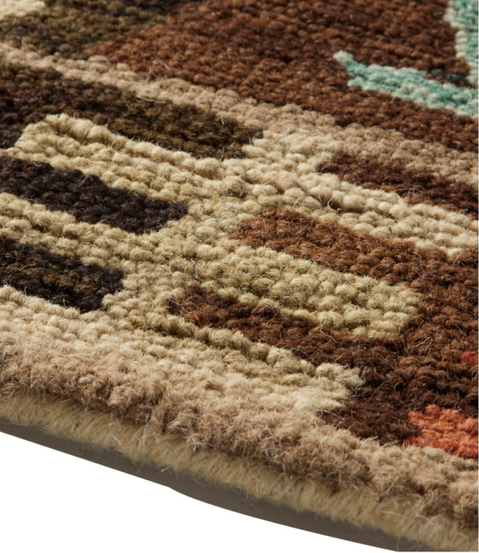L.L.Bean US | Rustic Geometric Wool Hooked Runner