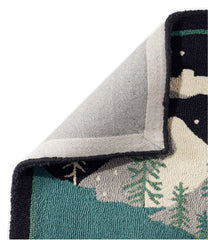 L.L.Bean | Wool Hooked Runner, Winter Woods