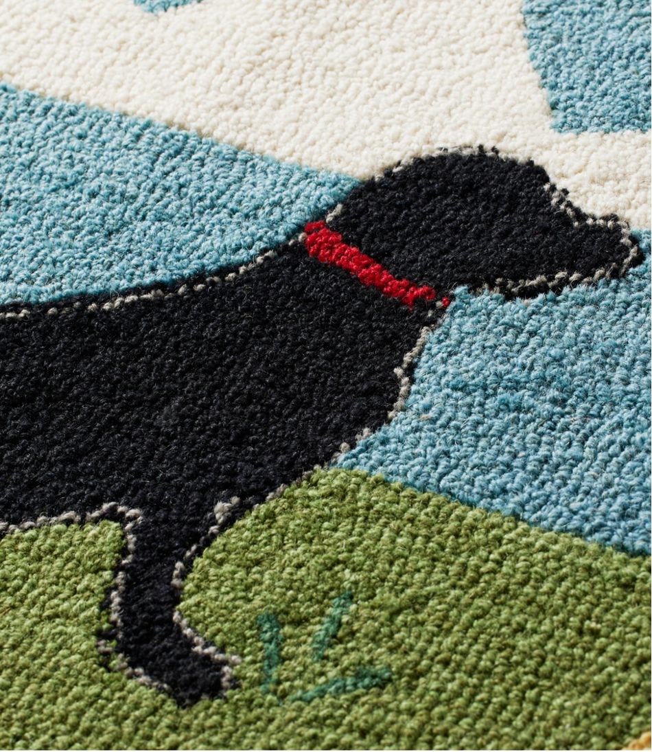L.L.Bean Online | Wool Hooked Novelty Runner, Lakeside Labs