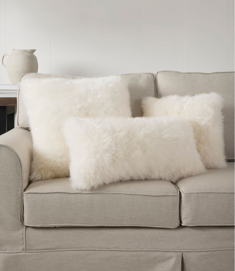 L.L.Bean Outlet | Sheepskin Throw Pillow, 14" x 14"