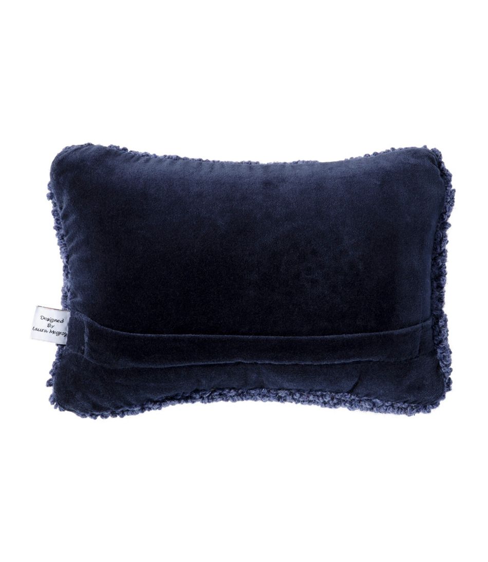 L.L.Bean Sale | Wool Hooked Throw Pillow, Whale, 8" x 12"