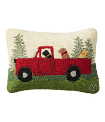L.L.Bean For Sale | Wool Hooked Throw Pillow, Dog Trio, 14" x 20"