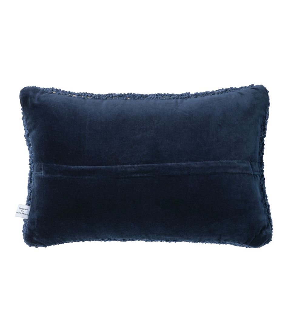 L.L.Bean US | Wool Hooked Throw Pillow, Whale, 12" x 18"