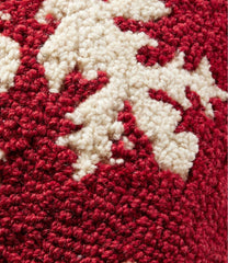 L.L.Bean US | Wool Hooked Throw Pillow, Snowflake, 14" x 14"
