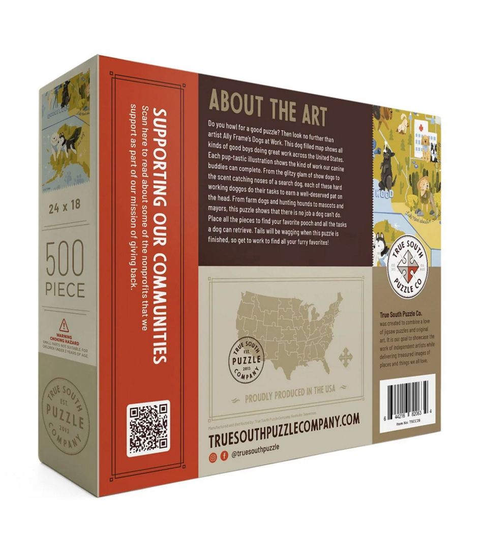 L.L.Bean Online | Dogs at Work Puzzle, 500 Pieces