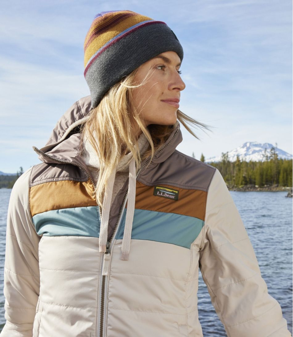 L.L.Bean New | Women's Mountain Classic Puffer Hooded Jacket, Colorblock